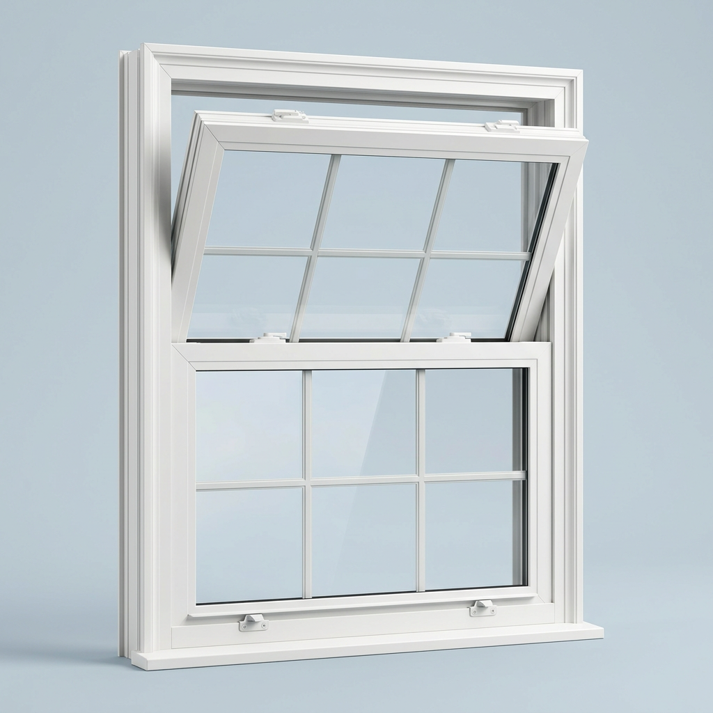 Example of a double hung window